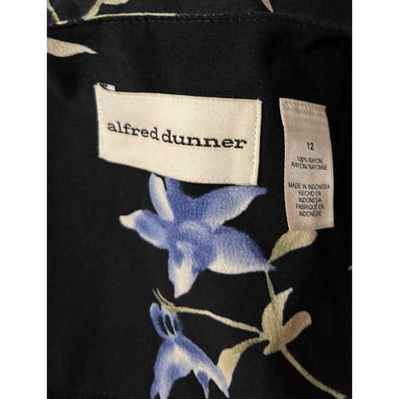 Vintage Alfred Dunner spring 2 piece 100% Rayon floral set with shoulder pads - Picture 5 of 5